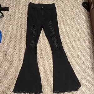 SHEIN Black Denim Jeans